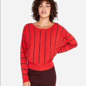Express Striped Dolman Sleeve Sweater